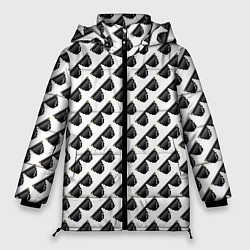 Куртка зимняя женская Пиксельные Очки смирись с этим, цвет: 3D-светло-серый