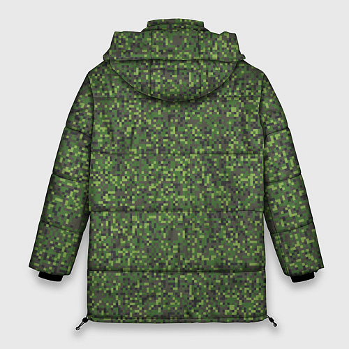 Женская зимняя куртка Военный Камуфляж Цифра / 3D-Светло-серый – фото 2