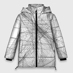 Куртка зимняя женская Коллекция Get inspired! Абстракция 654-W, цвет: 3D-светло-серый