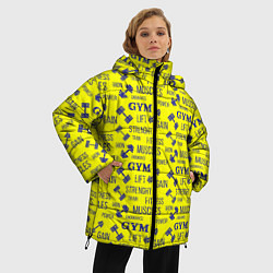 Куртка зимняя женская GYM Спортзал, цвет: 3D-черный — фото 2