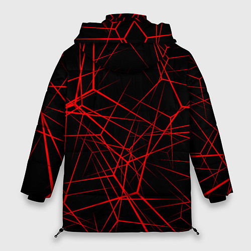 Женская зимняя куртка Audi: Красные линии / 3D-Красный – фото 2