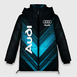 Куртка зимняя женская Audi sport auto, цвет: 3D-красный