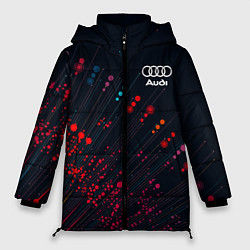 Женская зимняя куртка Audi капли красок