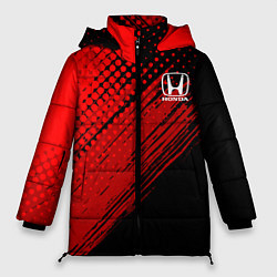 Женская зимняя куртка Honda - Red texture