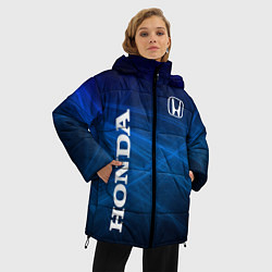 Куртка зимняя женская Honda - Blue, цвет: 3D-светло-серый — фото 2