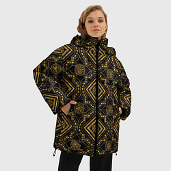 Куртка зимняя женская Versace classic pattern, цвет: 3D-светло-серый — фото 2