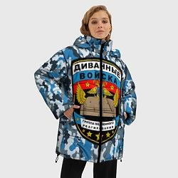 Куртка зимняя женская Диванные Войска камуфляж, цвет: 3D-светло-серый — фото 2