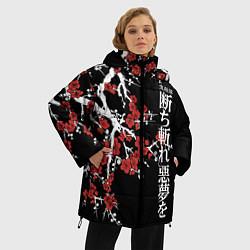 Куртка зимняя женская Корпус бойни демонов, цвет: 3D-черный — фото 2
