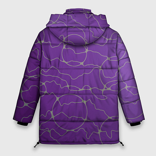Женская зимняя куртка Нейрографика Фантазия на тему / 3D-Светло-серый – фото 2