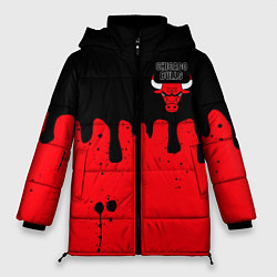 Женская зимняя куртка Chicago Bulls Чикаго Буллз Логотип