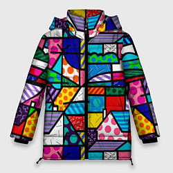 Женская зимняя куртка Ромеро Бритто красочный узор