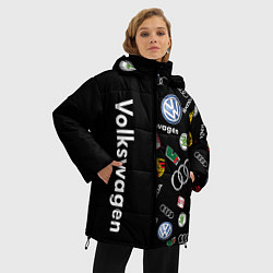 Куртка зимняя женская Volkswagen Group Half Pattern, цвет: 3D-черный — фото 2