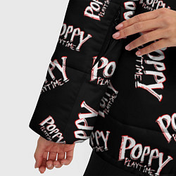 Куртка зимняя женская Poppy Playtime Half Pattern Half Face, цвет: 3D-светло-серый — фото 2