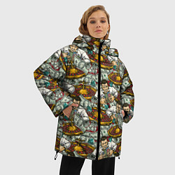 Куртка зимняя женская Джекпот в Казино, цвет: 3D-красный — фото 2