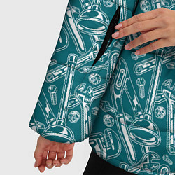 Куртка зимняя женская Инструменты Сантехника, цвет: 3D-светло-серый — фото 2