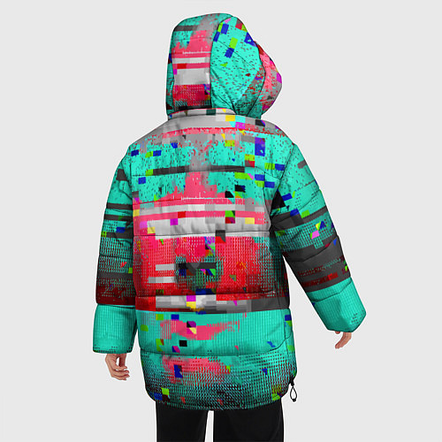 Женская зимняя куртка Fashion glitch 2088 / 3D-Черный – фото 4