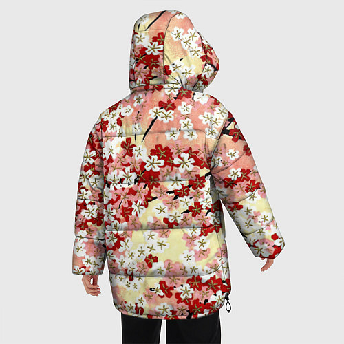 Женская зимняя куртка Цветущая весна / 3D-Черный – фото 4