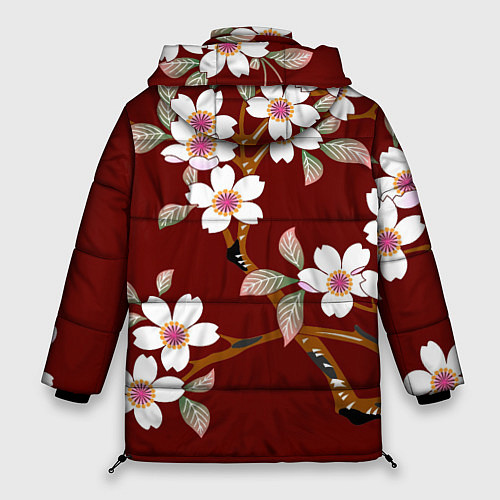 Женская зимняя куртка Векторная весна / 3D-Красный – фото 2