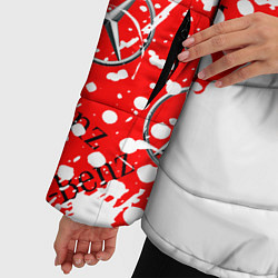 Куртка зимняя женская Mercedes amg мерседес амг, цвет: 3D-красный — фото 2