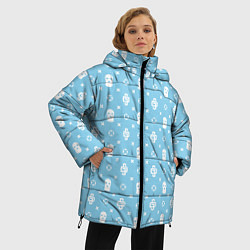 Куртка зимняя женская Узор Sky Blue Dope Camo Dope Street Market, цвет: 3D-красный — фото 2