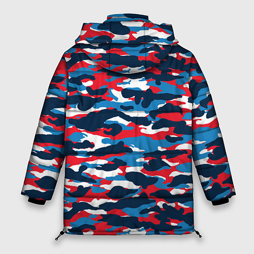 Женская зимняя куртка Камуфляж Цветной / 3D-Красный – фото 2