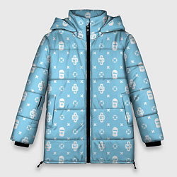 Женская зимняя куртка Узор Sky Blue Dope Ski Mask Camo Dope Street Marke