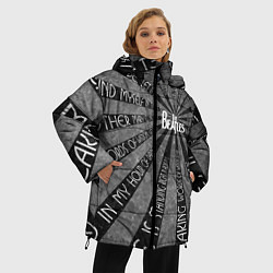 Куртка зимняя женская Beatles черно-белый, цвет: 3D-черный — фото 2