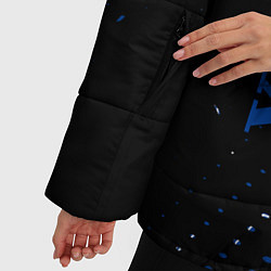 Куртка зимняя женская Volvo - Вольво Sport соты, цвет: 3D-черный — фото 2