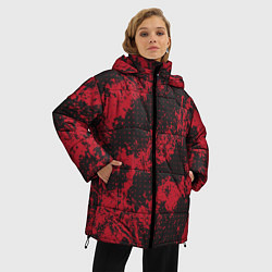 Куртка зимняя женская КРАСНАЯ ГРЯЗЬ RED GRUNGE, цвет: 3D-светло-серый — фото 2