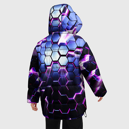 Женская зимняя куртка Соты - 3d / 3D-Черный – фото 4