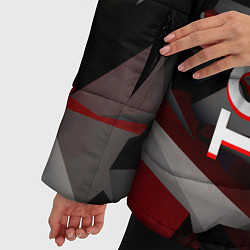Куртка зимняя женская Toyota тойота abstraction, цвет: 3D-черный — фото 2
