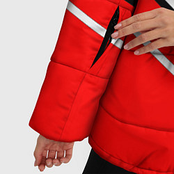 Куртка зимняя женская Toyot полосы, цвет: 3D-светло-серый — фото 2