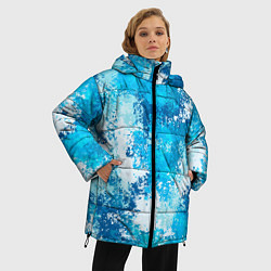 Куртка зимняя женская Спортивный камуфляж Пикси - Лагуна, цвет: 3D-красный — фото 2