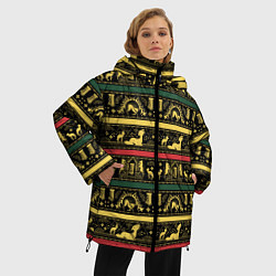 Куртка зимняя женская Фантастические Твари Паттерн, цвет: 3D-черный — фото 2
