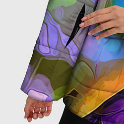 Куртка зимняя женская Цветочный узор Summer, цвет: 3D-светло-серый — фото 2