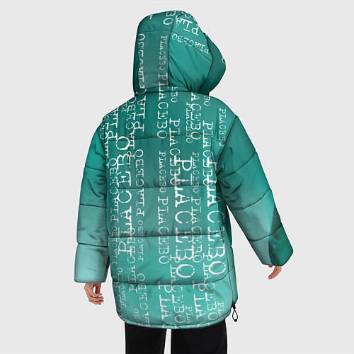 Женская зимняя куртка Placebo - turquoise / 3D-Черный – фото 4