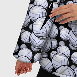 Куртка зимняя женская Волейбольные Мячи Volleyballs, цвет: 3D-светло-серый — фото 2