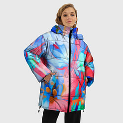 Куртка зимняя женская Fashion floral pattern, цвет: 3D-черный — фото 2