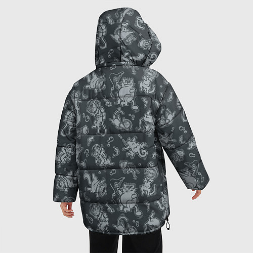 Женская зимняя куртка Морские Котики: Черный / 3D-Черный – фото 4