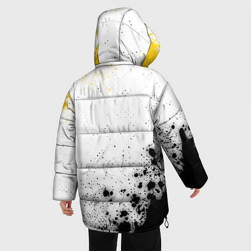 Женская зимняя куртка RUSSIAN EMPIRE - ГЕРБ Брызги / 3D-Черный – фото 4