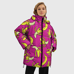 Куртка зимняя женская Banana pattern Summer Color, цвет: 3D-светло-серый — фото 2