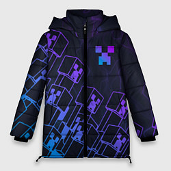 Женская зимняя куртка Minecraft CREEPER NEON