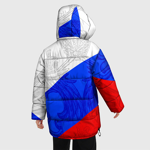 Женская зимняя куртка RUSSIA - SPORTWEAR - ТРИКОЛОР / 3D-Черный – фото 4