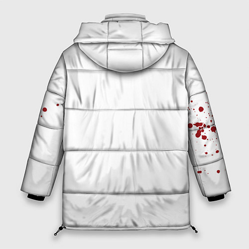 Женская зимняя куртка Смерти подобно - кричит и кровь изо рта / 3D-Красный – фото 2