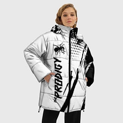 Куртка зимняя женская The prodigy - логотип, цвет: 3D-черный — фото 2