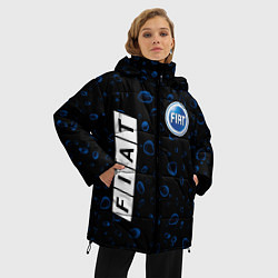 Куртка зимняя женская ФИАТ Капли Дождя, цвет: 3D-черный — фото 2