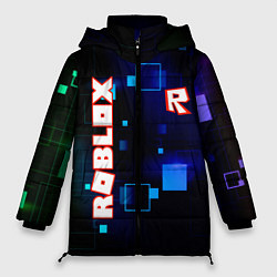 Женская зимняя куртка ROBLOX неоновые кубики