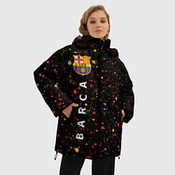 Куртка зимняя женская БАРСА Краска По вертикали, цвет: 3D-черный — фото 2