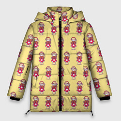 Женская зимняя куртка Обезьянка на грибе
