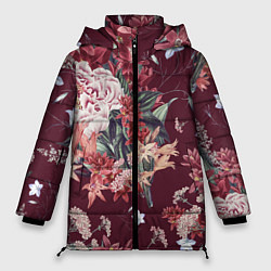 Женская зимняя куртка Цветы Прекрасный Букет